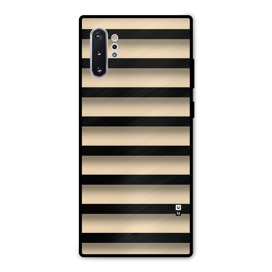 Shadow Stripes Metal Back Case for Galaxy Note 10 Plus