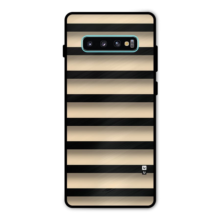 Shadow Stripes Metal Back Case for Galaxy S10 Plus