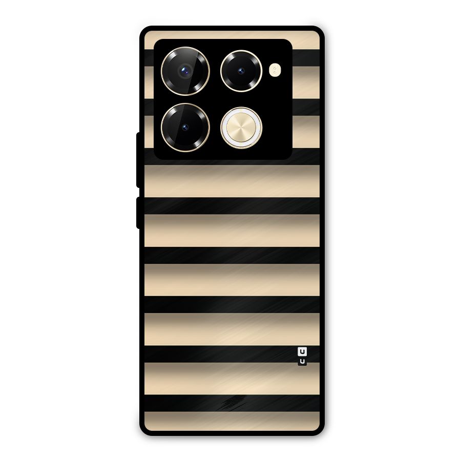 Shadow Stripes Metal Back Case for Infinix Note 40 Pro