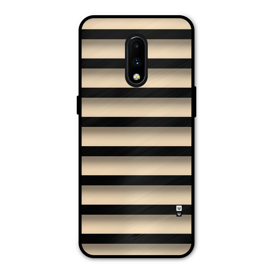 Shadow Stripes Metal Back Case for OnePlus 7
