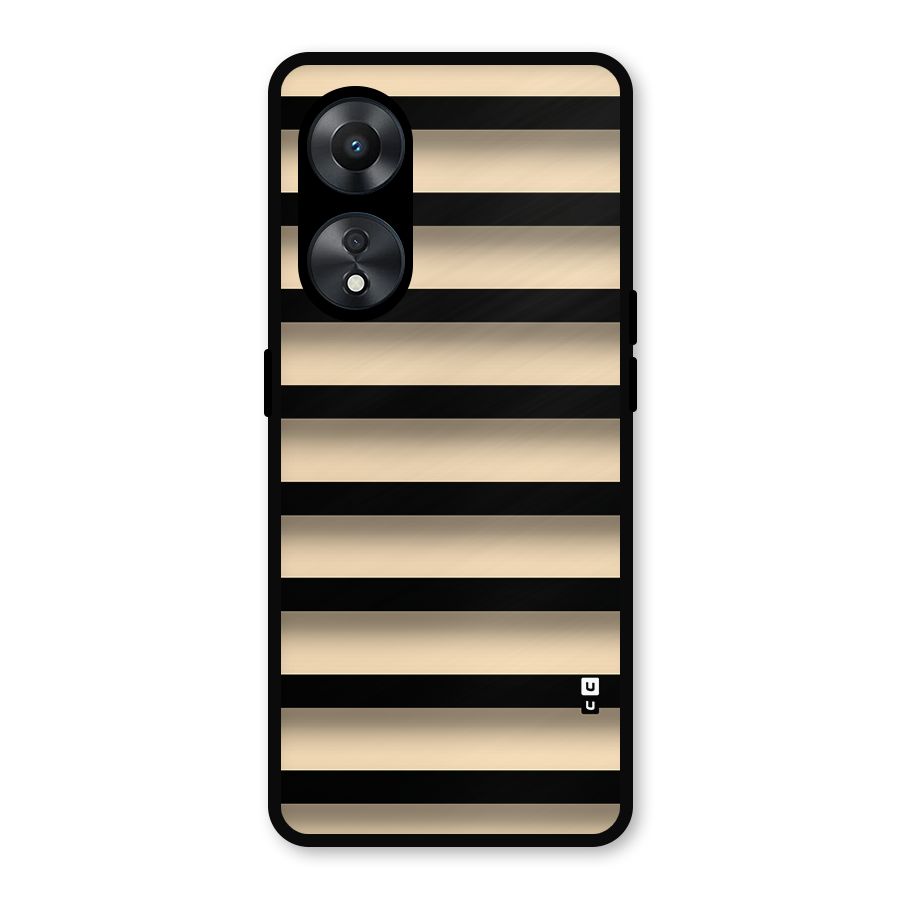 Shadow Stripes Metal Back Case for Oppo A78