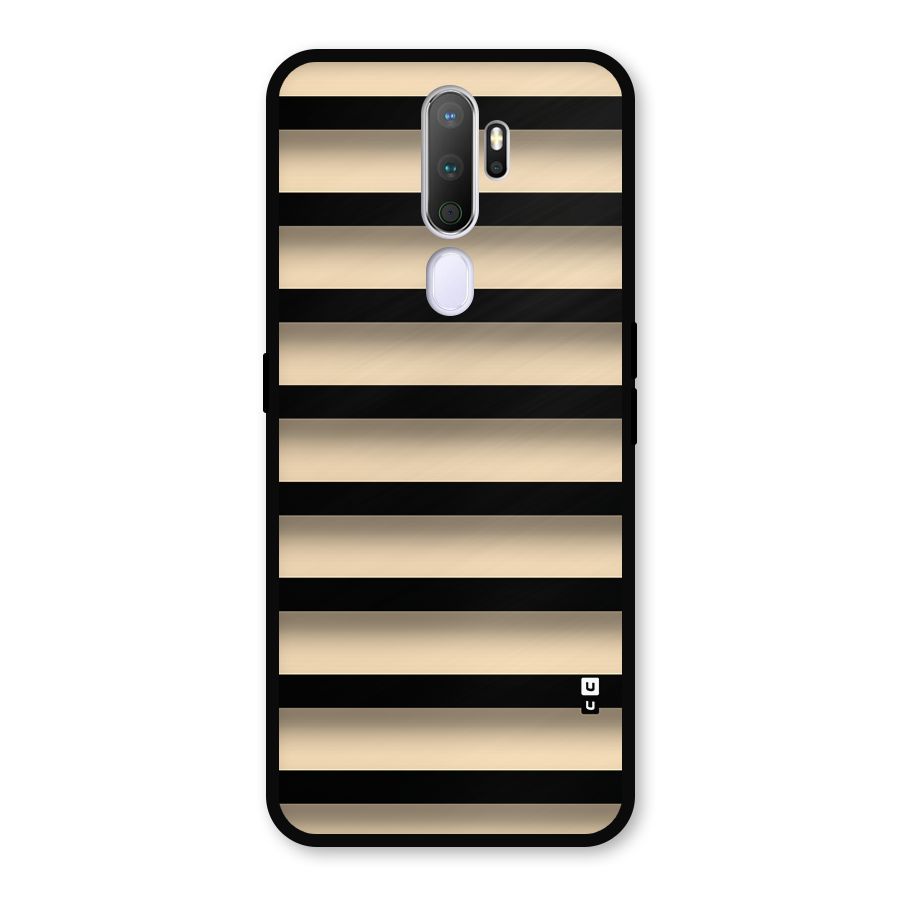 Shadow Stripes Metal Back Case for Oppo A9 (2020)