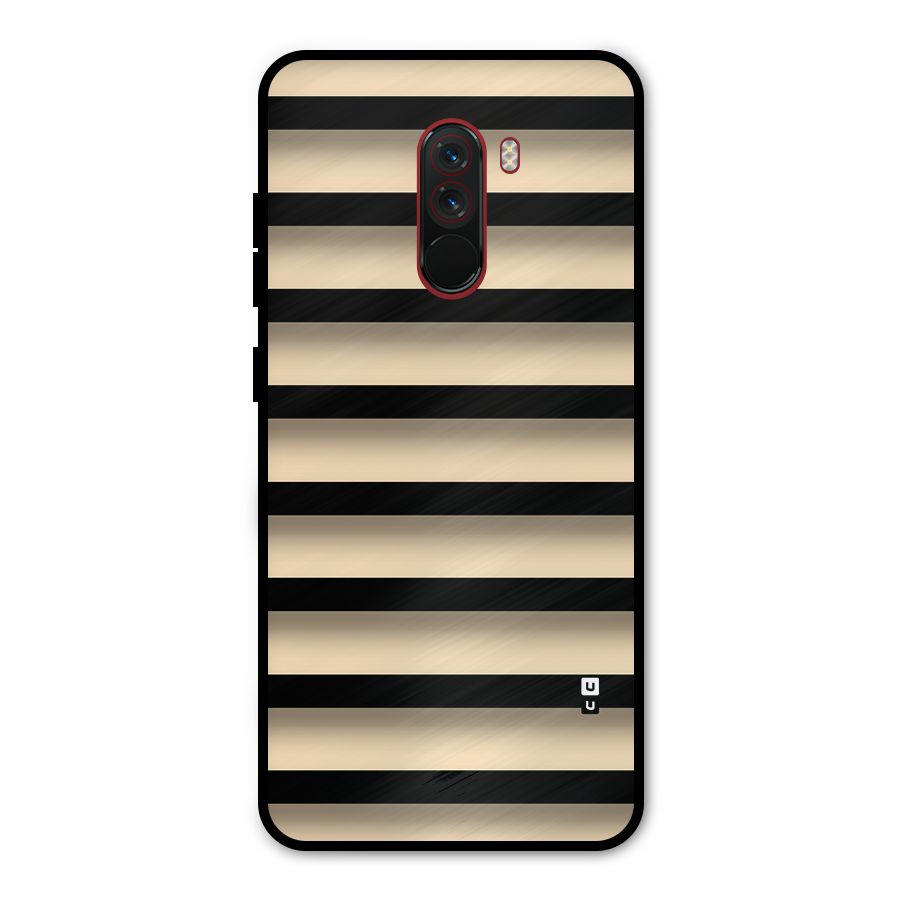 Shadow Stripes Metal Back Case for Poco F1