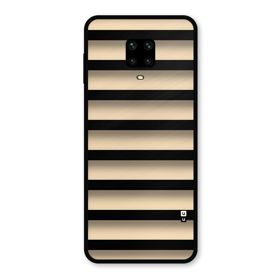 Shadow Stripes Metal Back Case for Poco M2 Pro