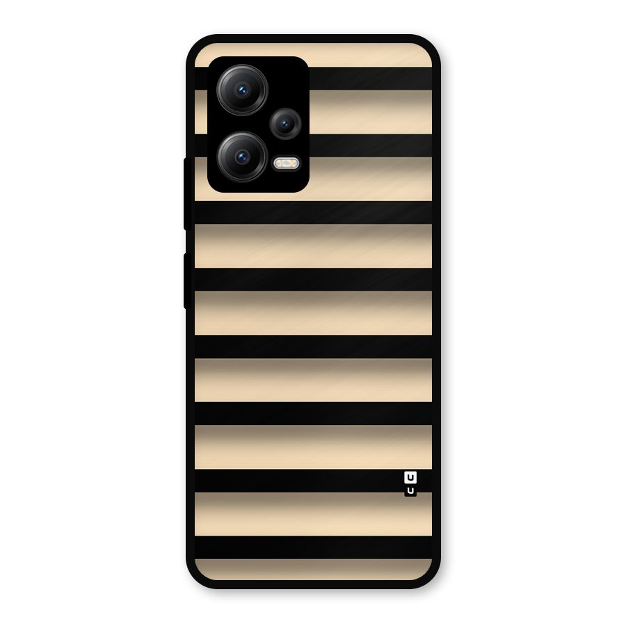 Shadow Stripes Metal Back Case for Poco X5