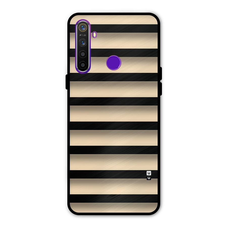 Shadow Stripes Metal Back Case for Realme 5