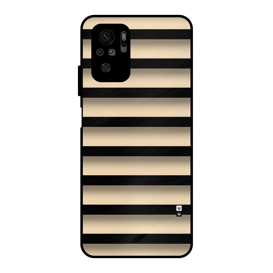 Shadow Stripes Metal Back Case for Redmi Note 10S