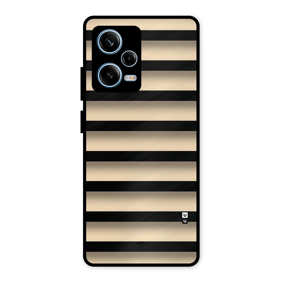 Shadow Stripes Metal Back Case for Redmi Note 12 Pro