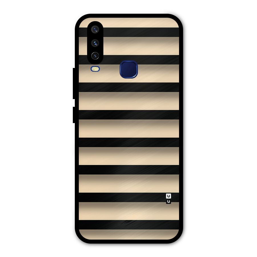 Shadow Stripes Metal Back Case for Vivo U10