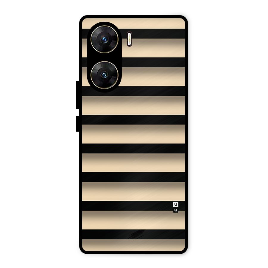Shadow Stripes Metal Back Case for Vivo V29e