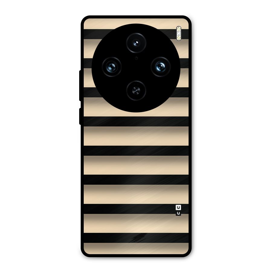 Shadow Stripes Metal Back Case for Vivo X100 Pro