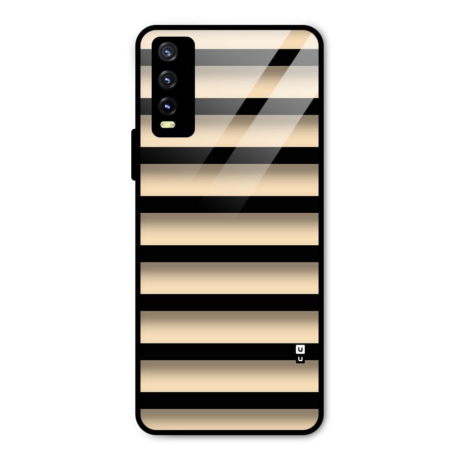 Shadow Stripes Metal Back Case for Vivo Y20
