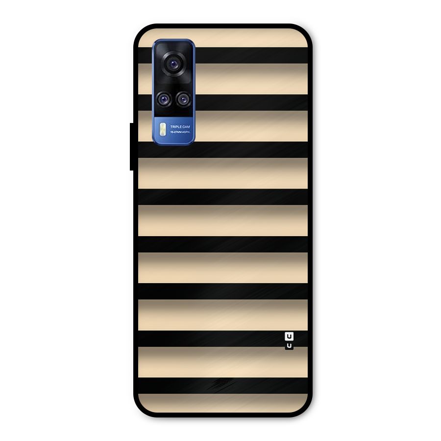 Shadow Stripes Metal Back Case for Vivo Y31