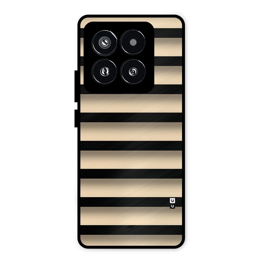 Shadow Stripes Metal Back Case for Xiaomi 14 Pro