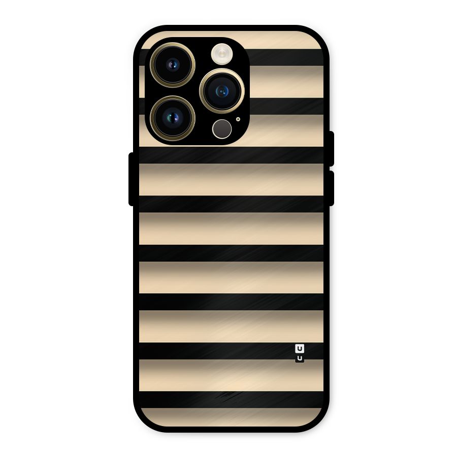 Shadow Stripes Metal Back Case for iPhone 14 Pro