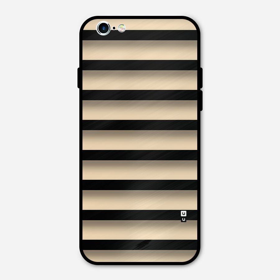 Shadow Stripes Metal Back Case for iPhone 6 6s