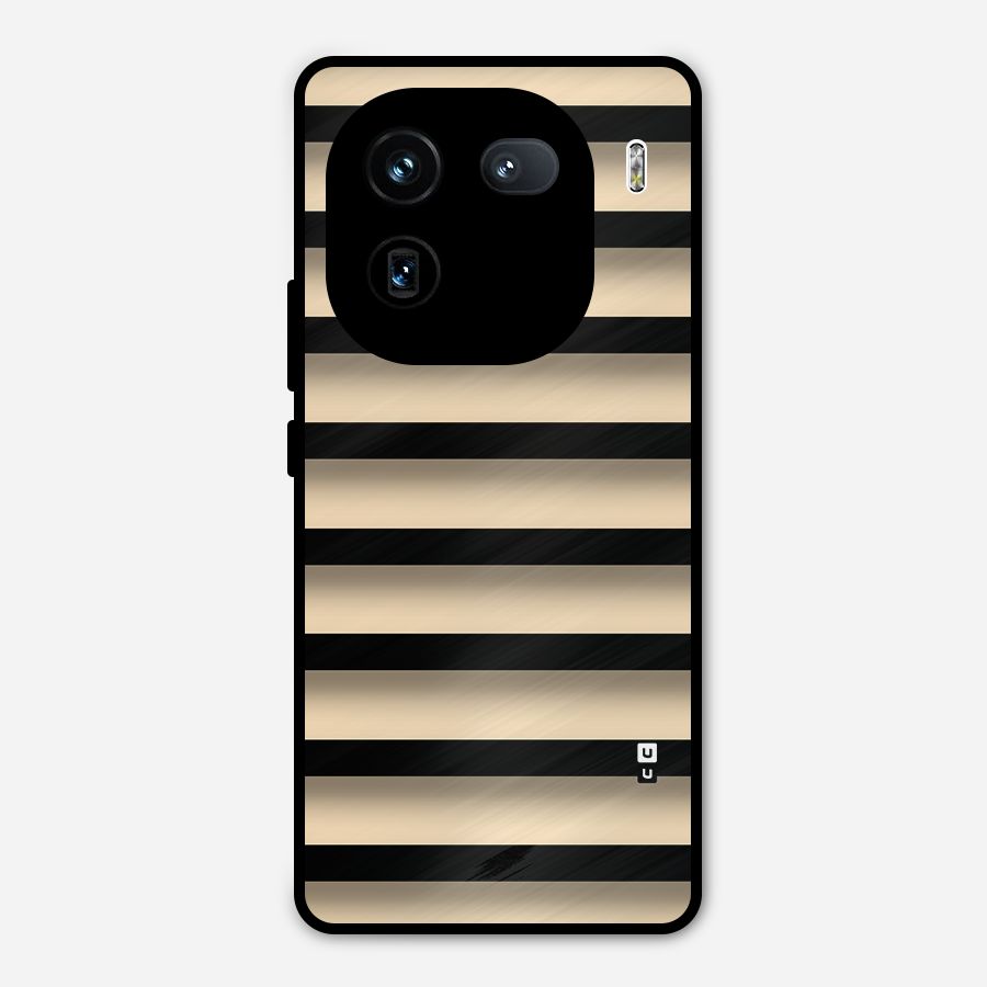 Shadow Stripes Metal Back Case for iQOO 12
