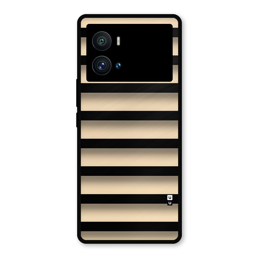 Shadow Stripes Metal Back Case for iQOO 9 Pro