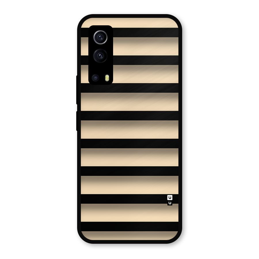 Shadow Stripes Metal Back Case for iQOO Z3