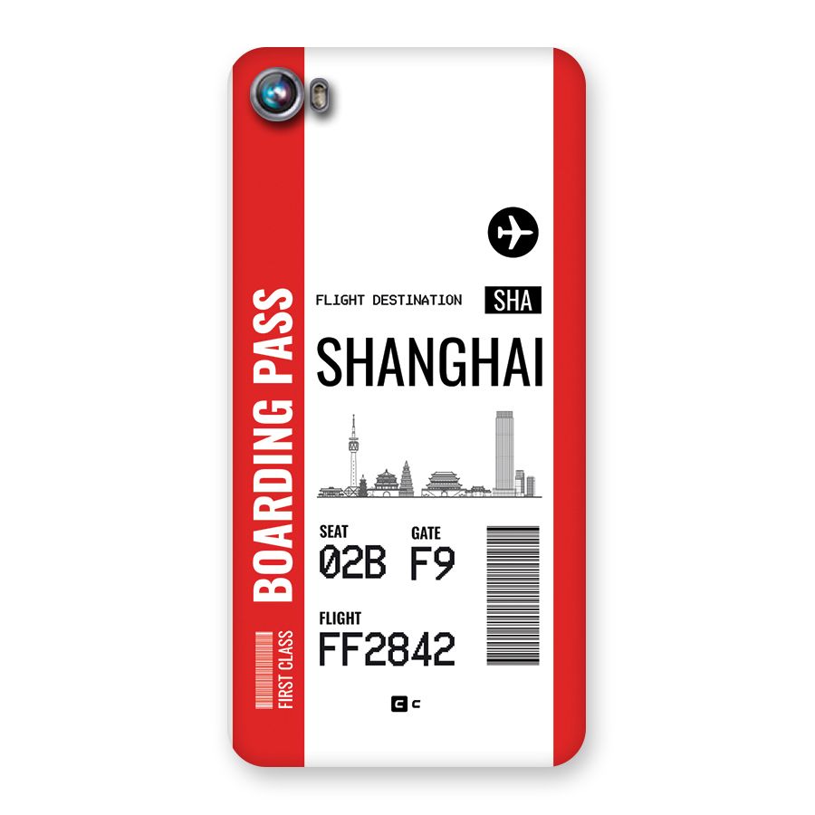 Shanghai Boarding Pass Back Case for Canvas Fire 4 (A107)