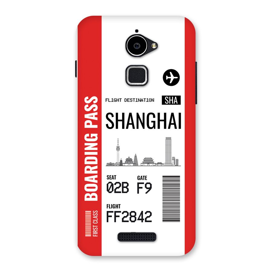 Shanghai Boarding Pass Back Case for Coolpad Note 3 Lite