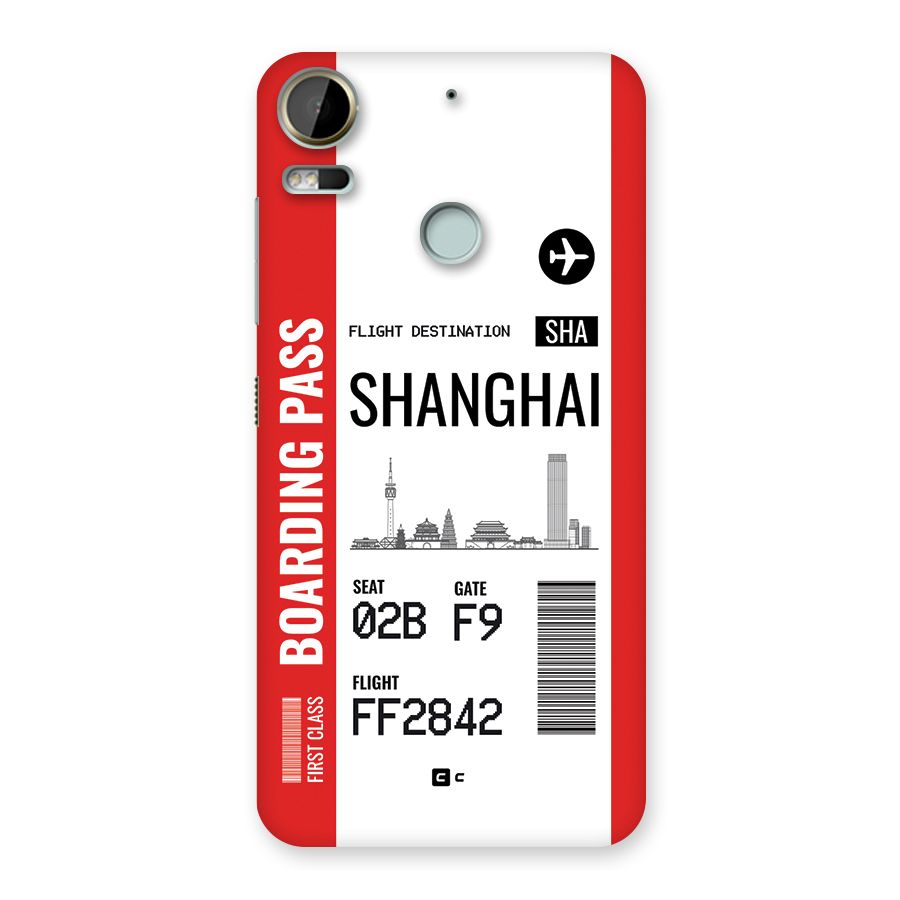 Shanghai Boarding Pass Back Case for Desire 10 Pro