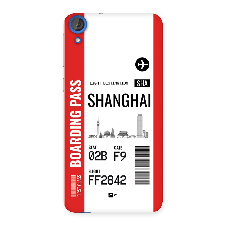 Shanghai Boarding Pass Back Case for Desire 820