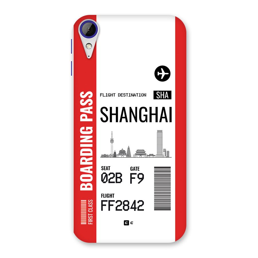 Shanghai Boarding Pass Back Case for Desire 830