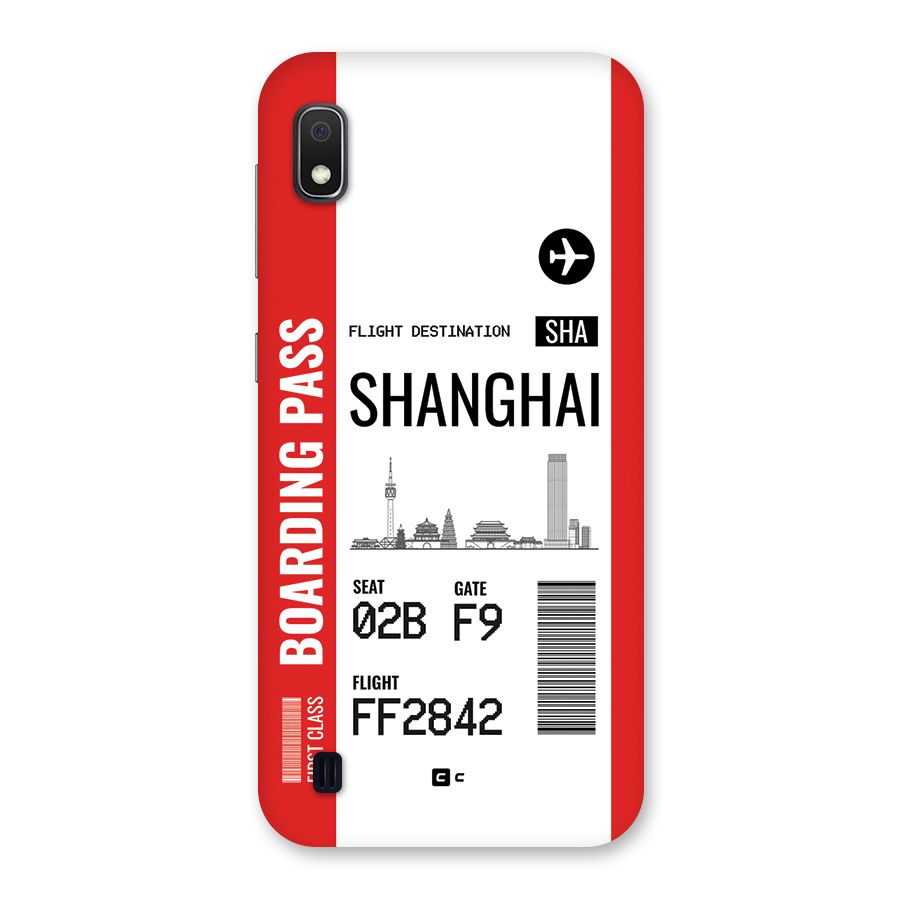 Shanghai Boarding Pass Back Case for Galaxy A10