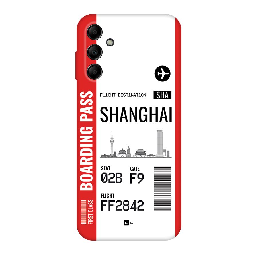 Shanghai Boarding Pass Back Case for Galaxy A14 5G