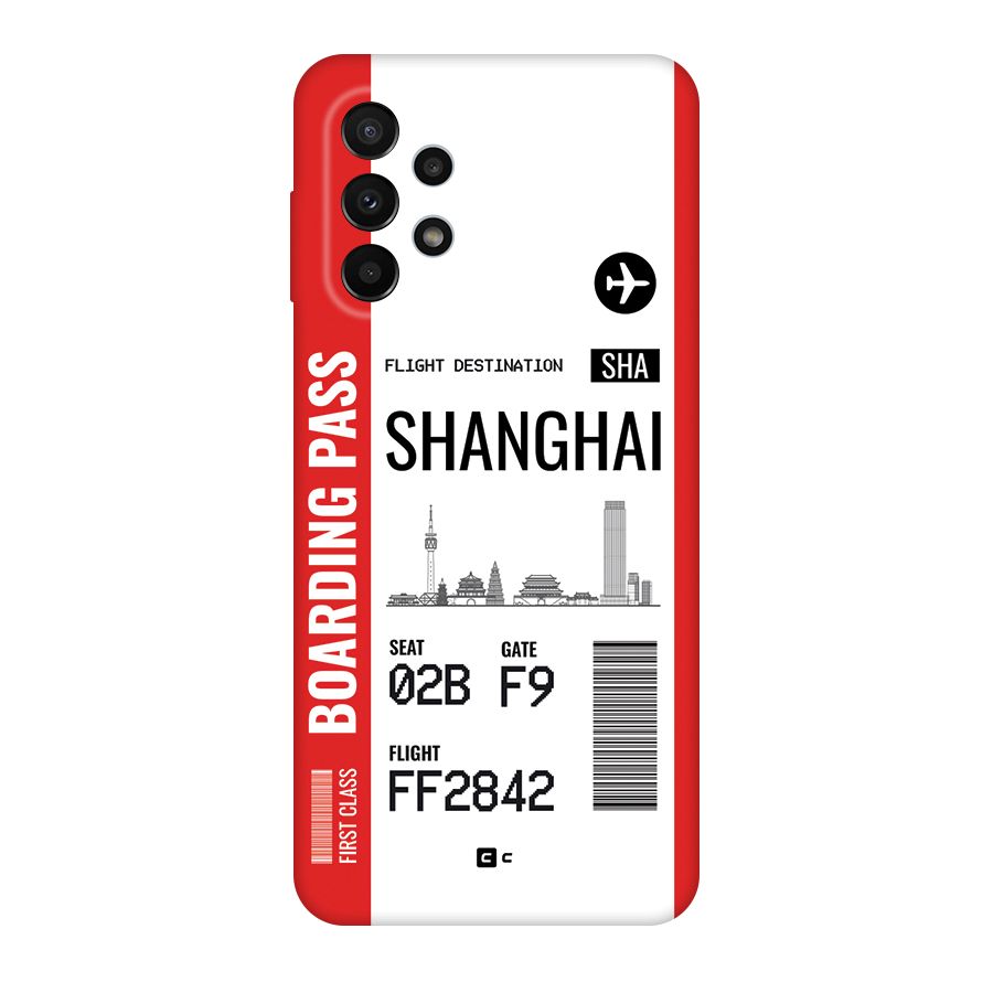 Shanghai Boarding Pass Back Case for Galaxy A23