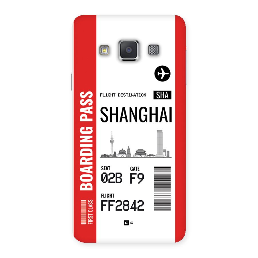 Shanghai Boarding Pass Back Case for Galaxy A3