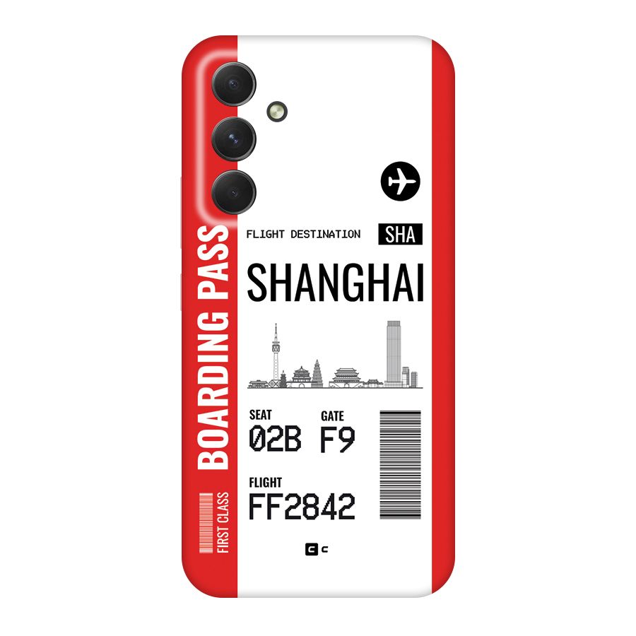 Shanghai Boarding Pass Back Case for Galaxy A54