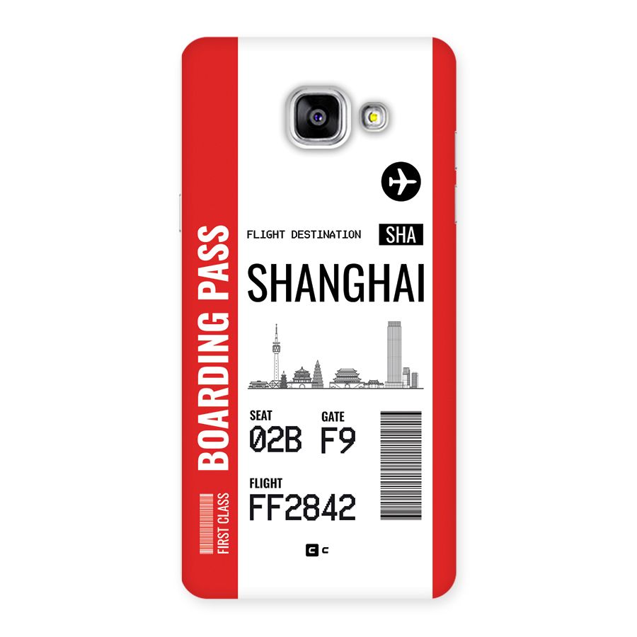 Shanghai Boarding Pass Back Case for Galaxy A5 (2016)