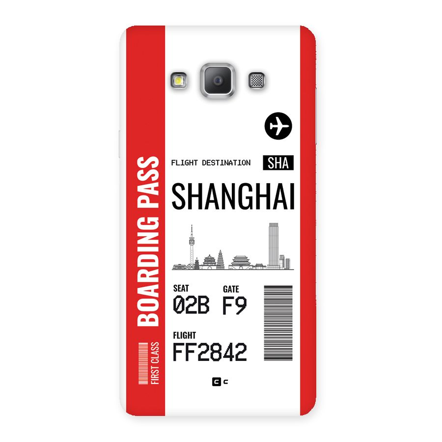 Shanghai Boarding Pass Back Case for Galaxy A7