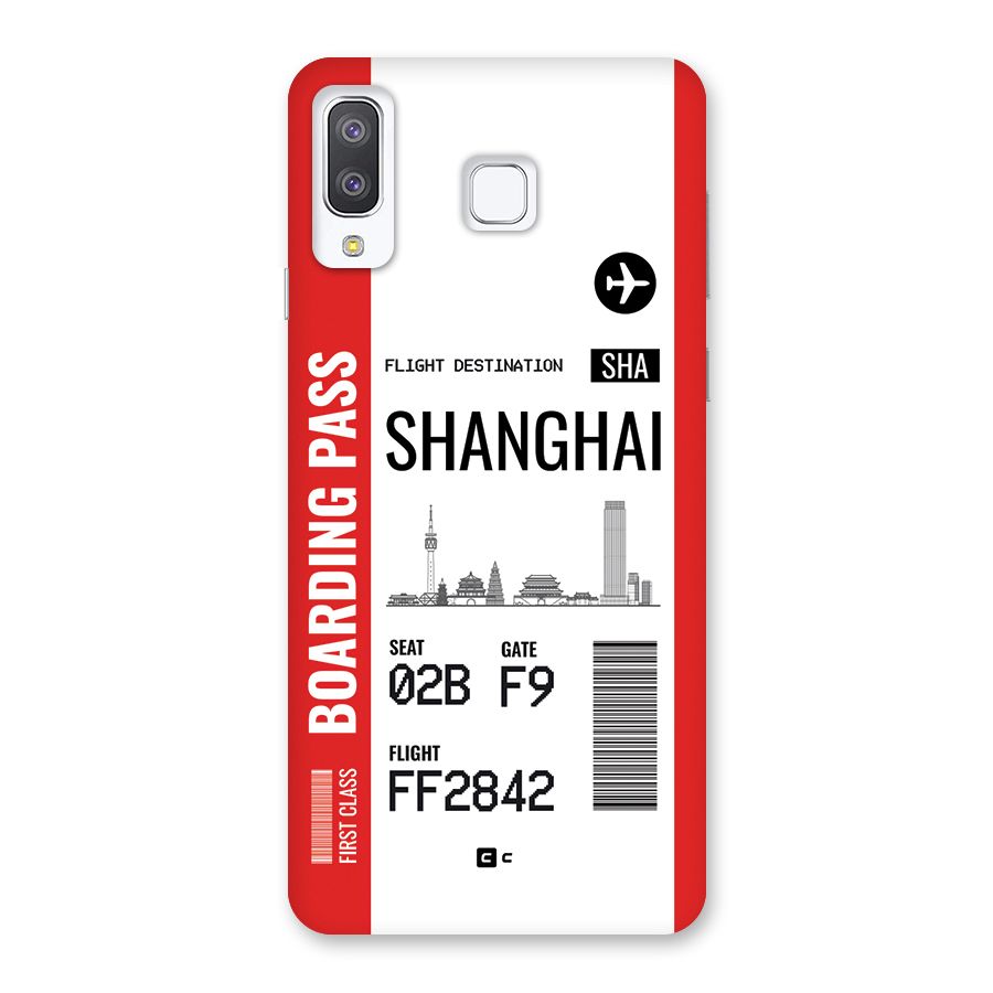 Shanghai Boarding Pass Back Case for Galaxy A8 Star