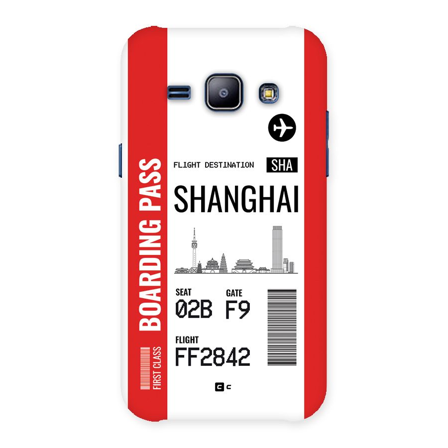 Shanghai Boarding Pass Back Case for Galaxy J1