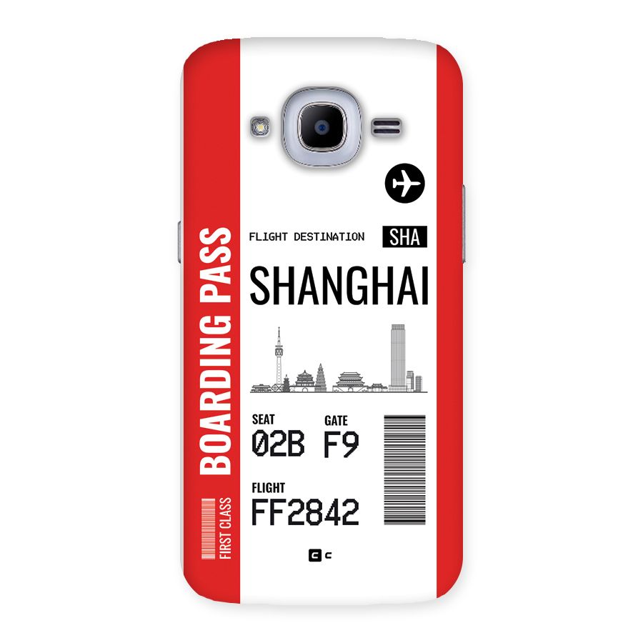 Shanghai Boarding Pass Back Case for Galaxy J2 Pro