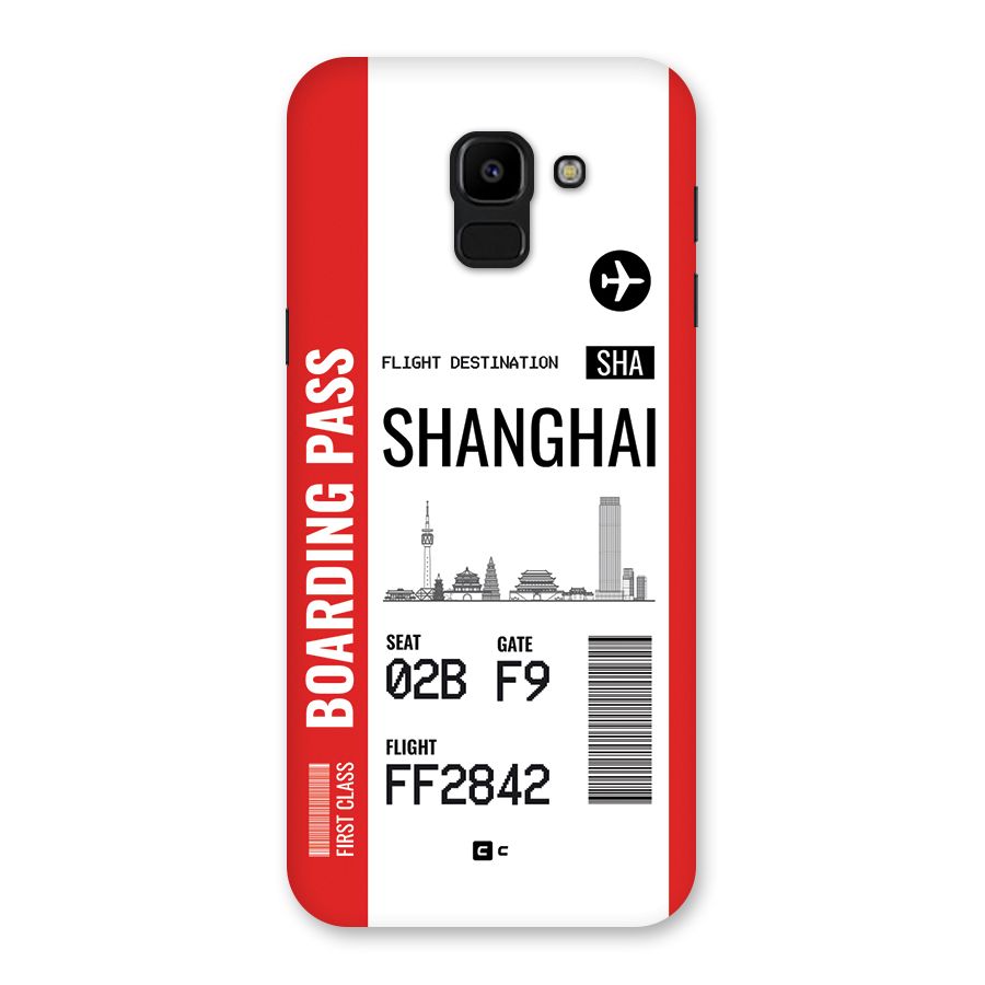 Shanghai Boarding Pass Back Case for Galaxy J6