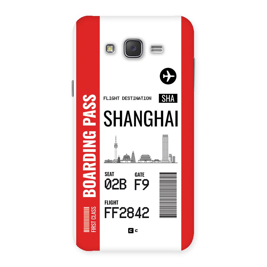 Shanghai Boarding Pass Back Case for Galaxy J7
