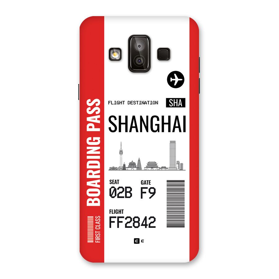 Shanghai Boarding Pass Back Case for Galaxy J7 Duo