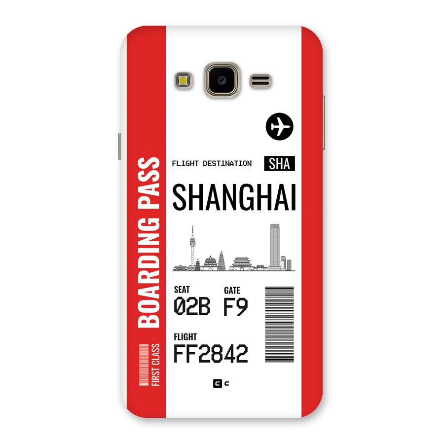 Shanghai Boarding Pass Back Case for Galaxy J7 Nxt