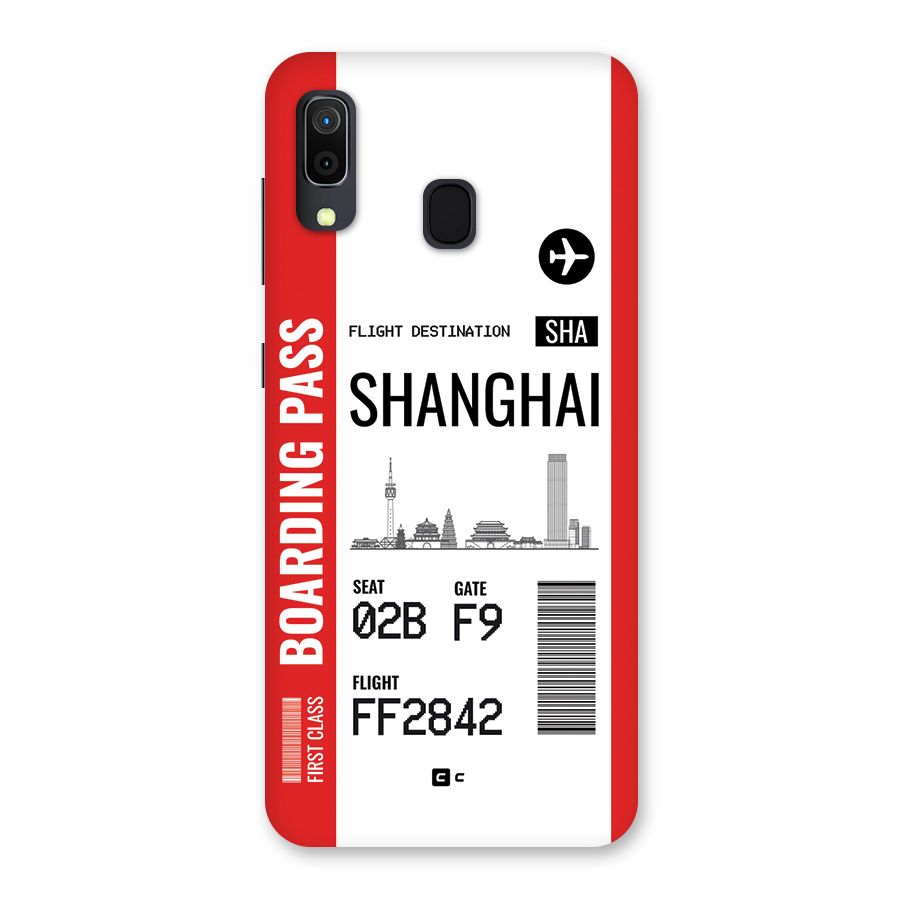 Shanghai Boarding Pass Back Case for Galaxy M10s