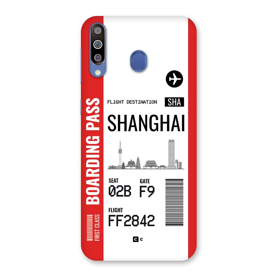 Shanghai Boarding Pass Back Case for Galaxy M30