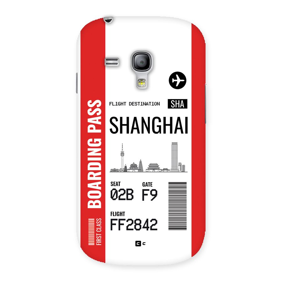 Shanghai Boarding Pass Back Case for Galaxy S3 Mini