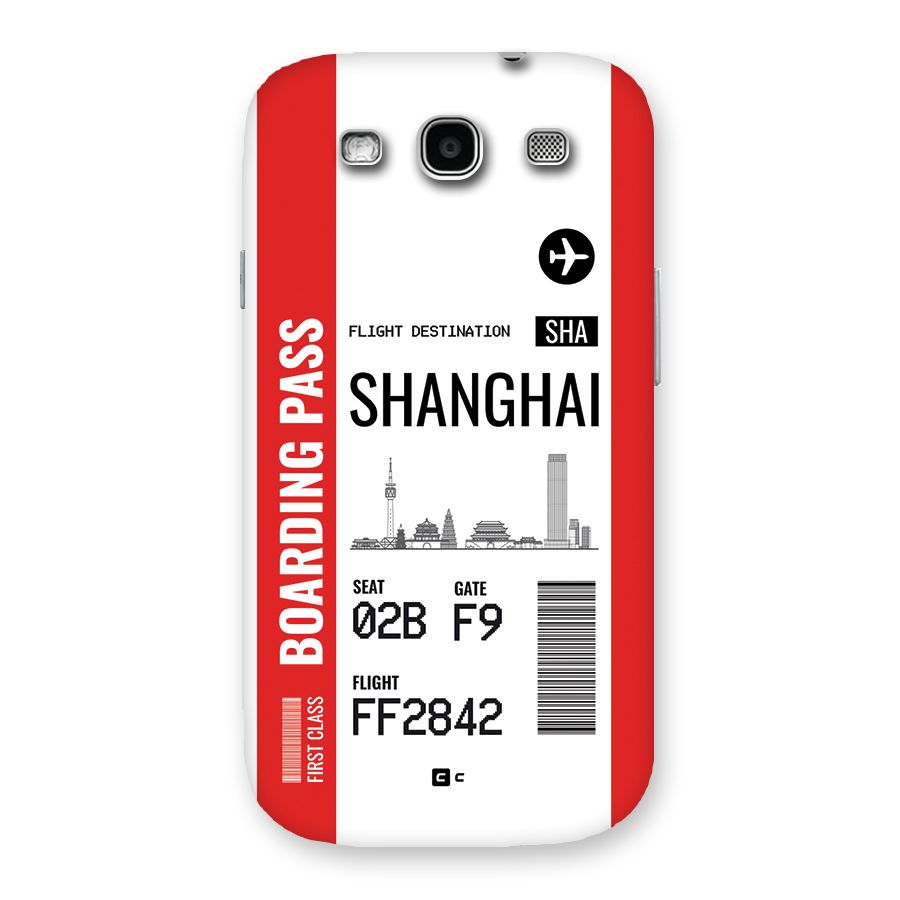 Shanghai Boarding Pass Back Case for Galaxy S3 Neo