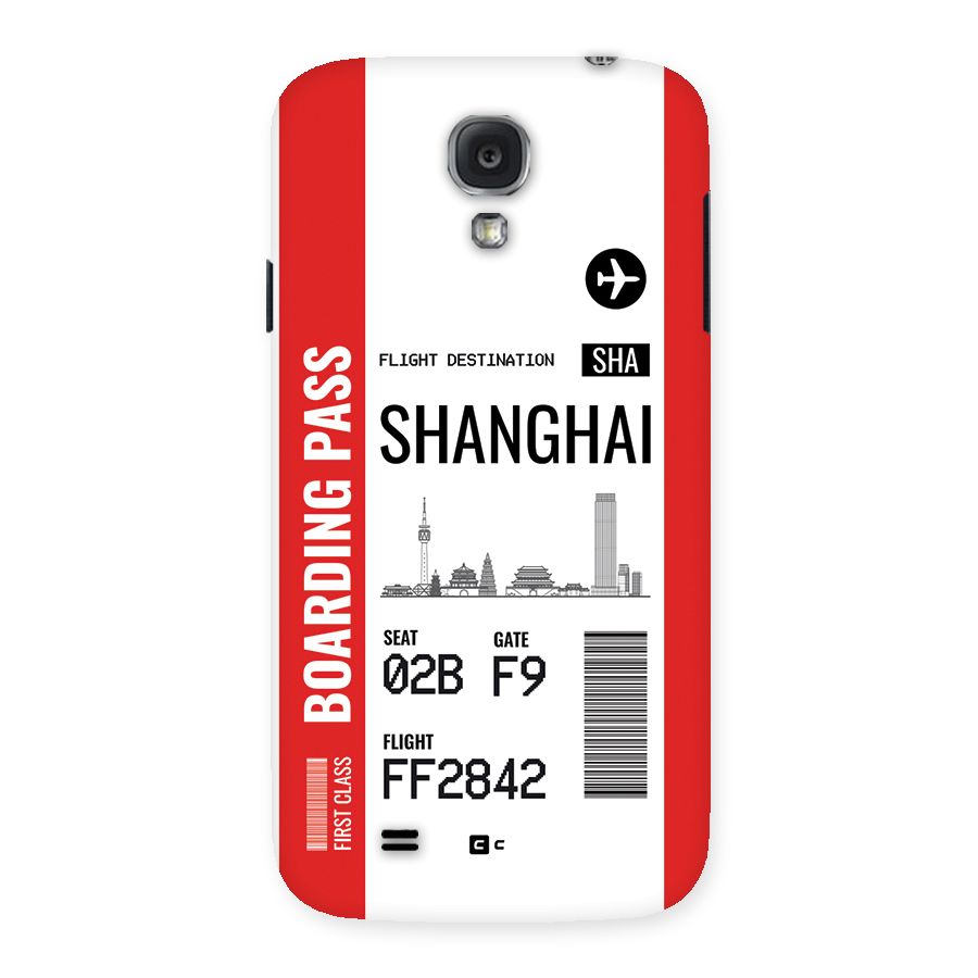 Shanghai Boarding Pass Back Case for Galaxy S4