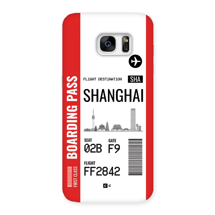 Shanghai Boarding Pass Back Case for Galaxy S7 Edge