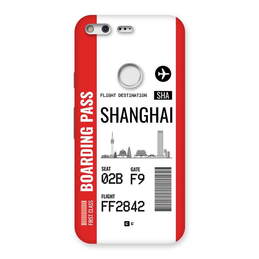 Shanghai Boarding Pass Back Case for Google Pixel
