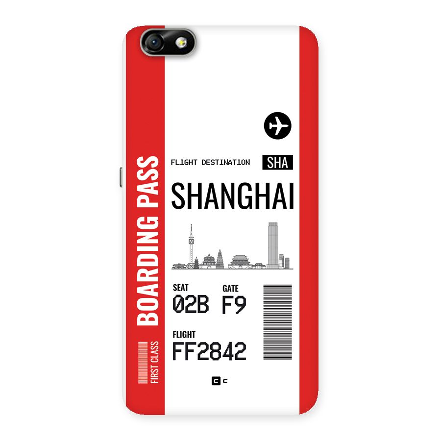 Shanghai Boarding Pass Back Case for Honor 4X